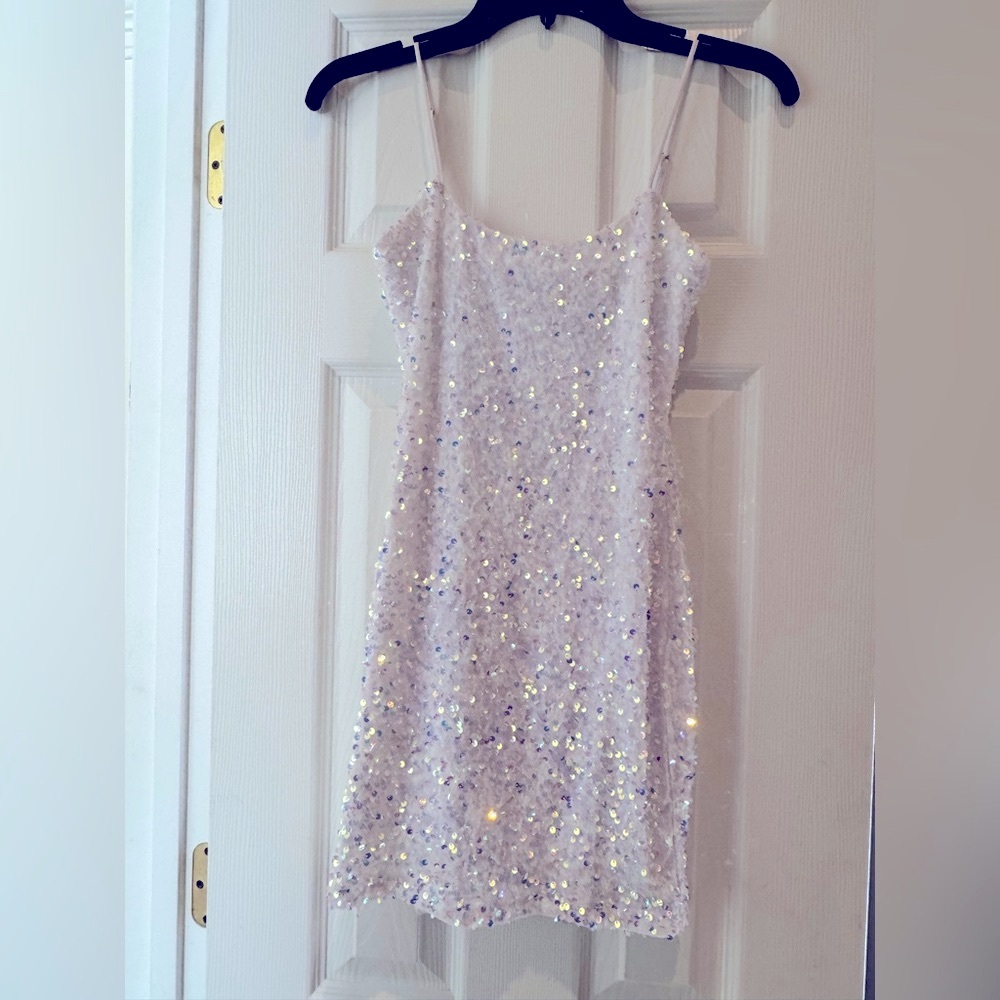 Sequined mini dress